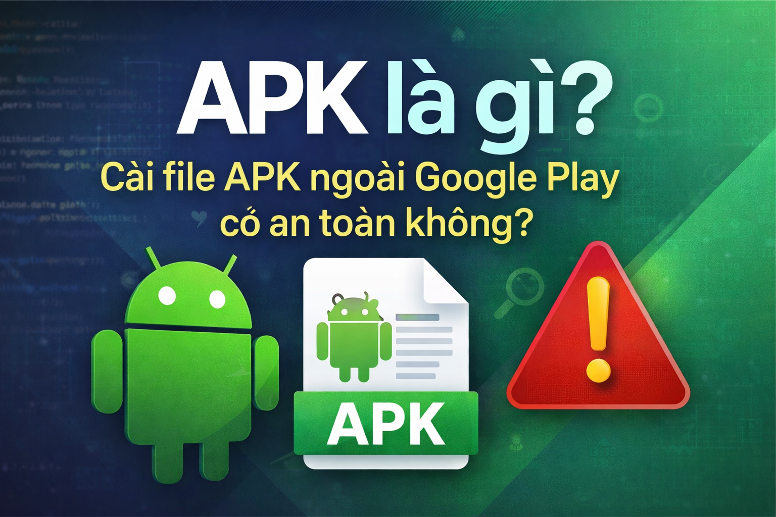 APK là gì? Cài file APK ngoài Google Play có an toàn không?