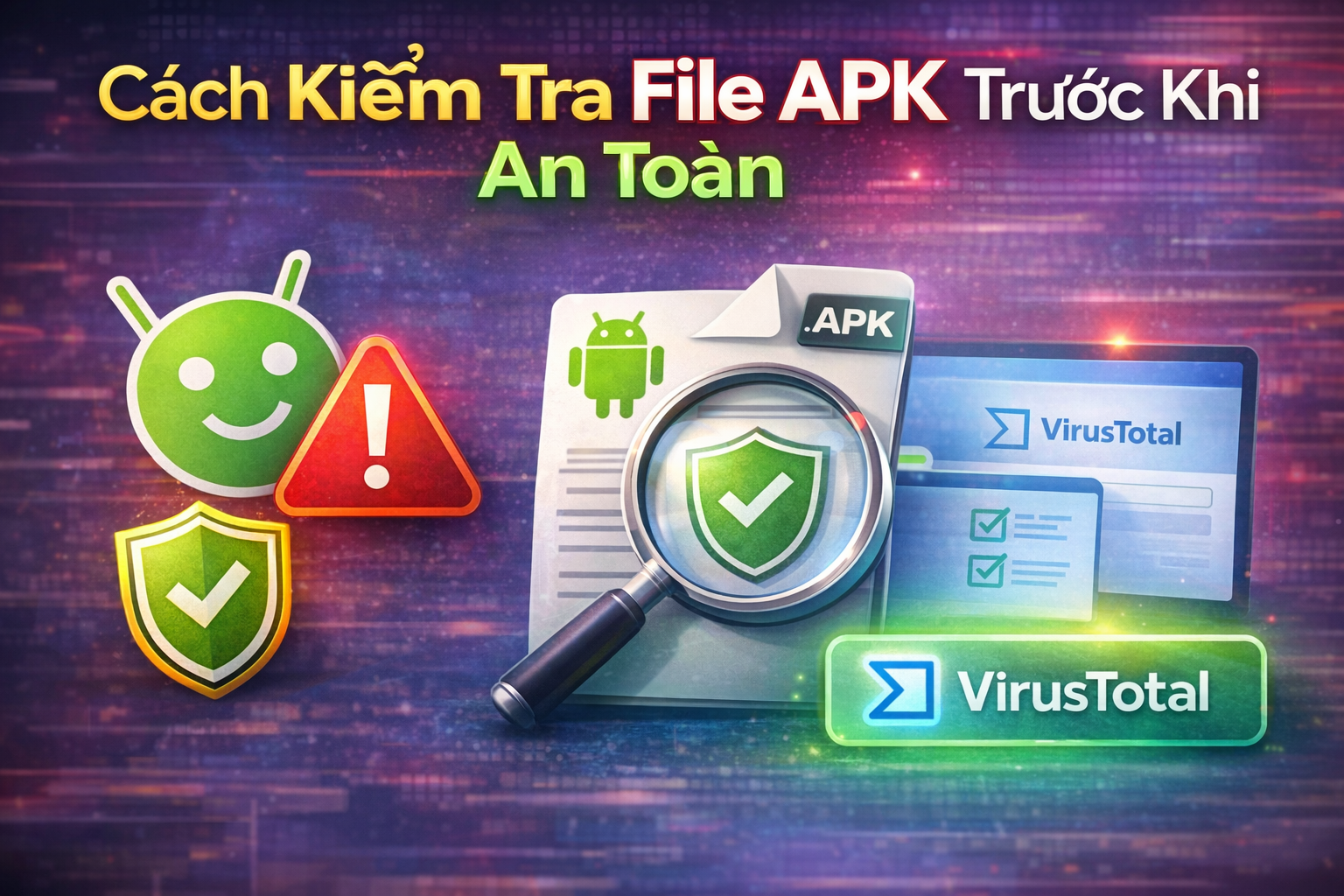 Cách kiểm tra file APK trước khi cài đặt an toàn trên Android