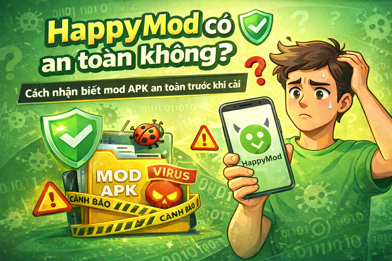 HappyMod có an toàn không? Cách nhận biết mod APK an toàn trước khi cài